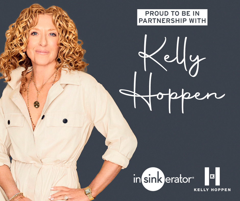 La embajadora de la marca INSINKERATOR®, KELLY HOPPEN, comparte consejos de diseño en las cocinas